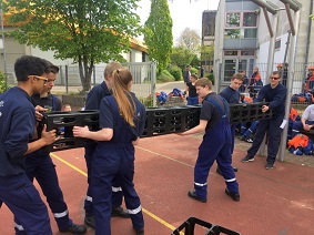 Jugendfeuerwehr Asperg beim 35. Kreispokalturnier in Freiberg