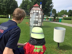 Spritzenhäusle der Jugendfeuerwehr im Asperger Freibad